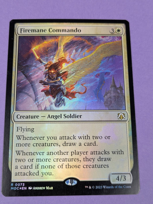 MTG: March of the Machine: Commander: Firemane Commando Foil #0073 Rare - NM
