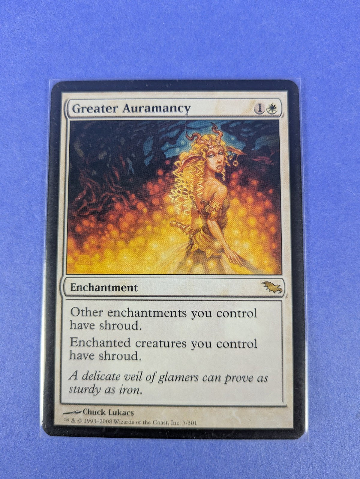 MTG Magic: Shadowmoor: Greater Auramancy #7/301 Rare - LP