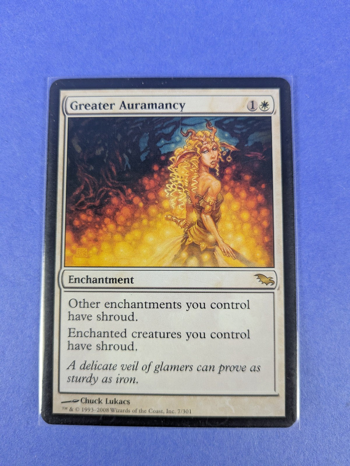 MTG Magic: Shadowmoor: Greater Auramancy #7/301 Rare - LP