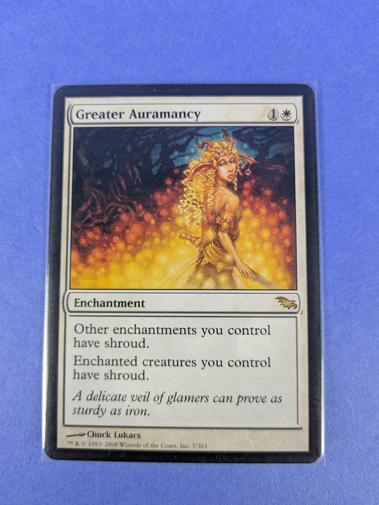 MTG Magic: Shadowmoor: Greater Auramancy #7/301 Rare - LP