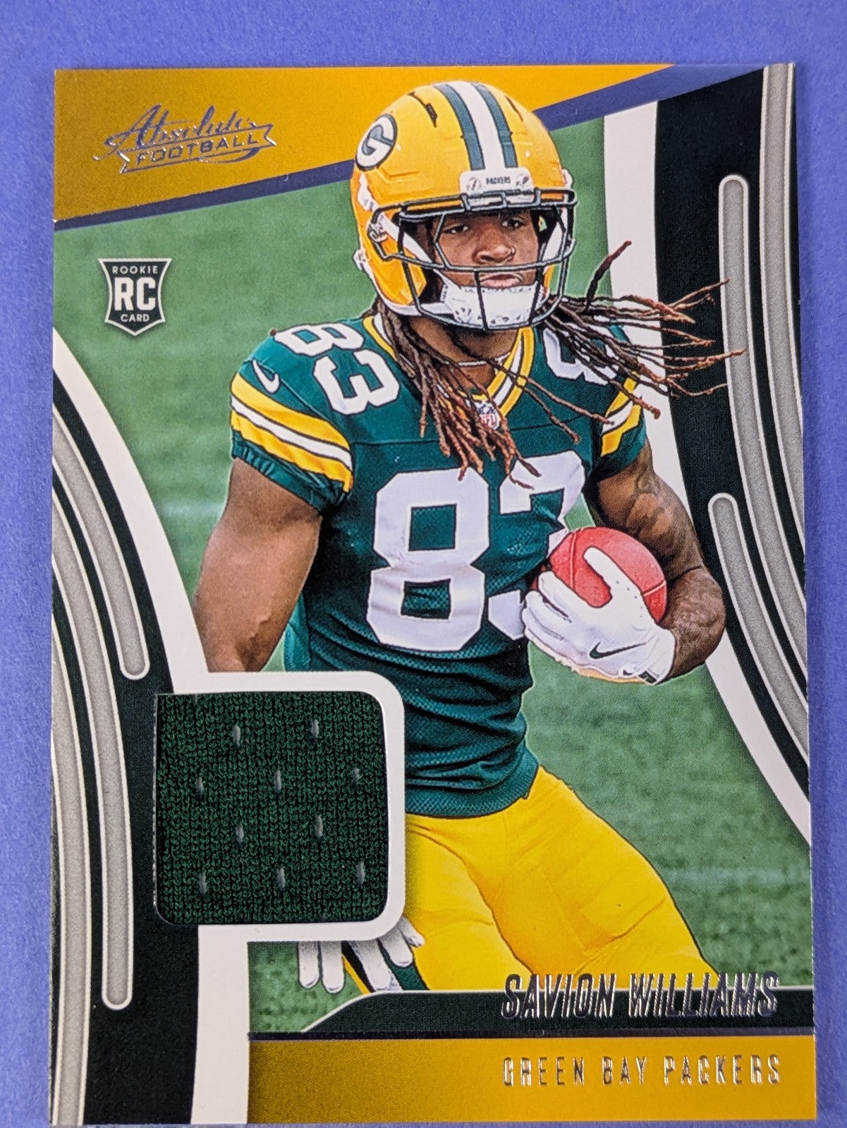 2025 Savion Williams #ARM-SWS Panini Absolute Football RC Patch NM