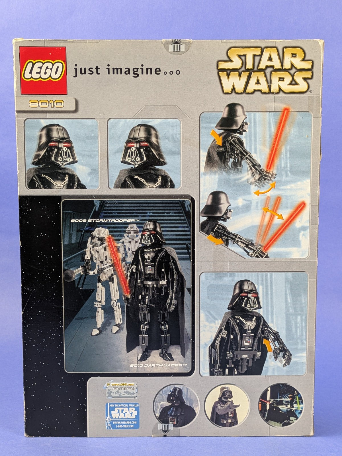 LEGO Star Wars Darth Vader 8010 New Old Stock (NOS) Factory Sealed