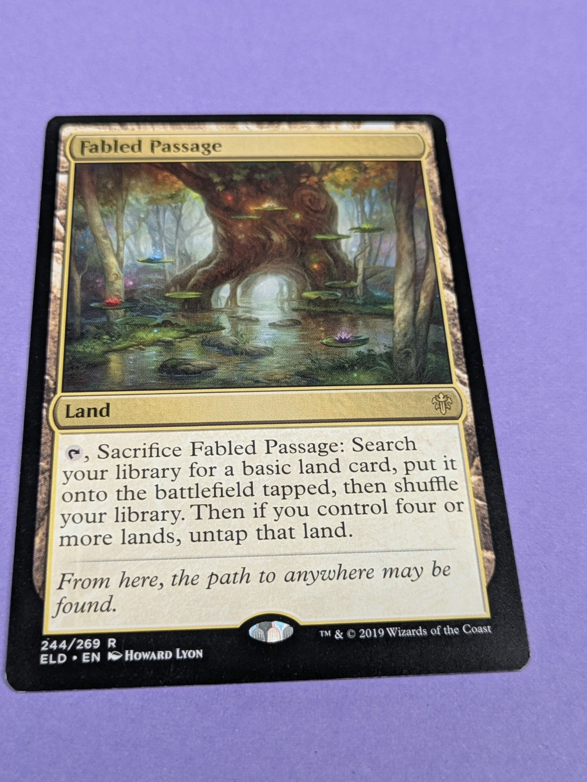 MTG Magic: Throne of Eldraine: Fabled Passage #244/269 Rare - NM