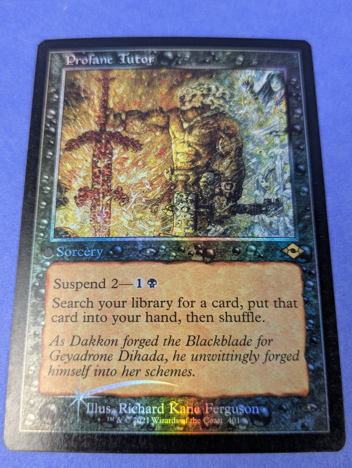 MTG Magic: Modern Horizons 2: Profane Tutor Foil #401 Rare - NM