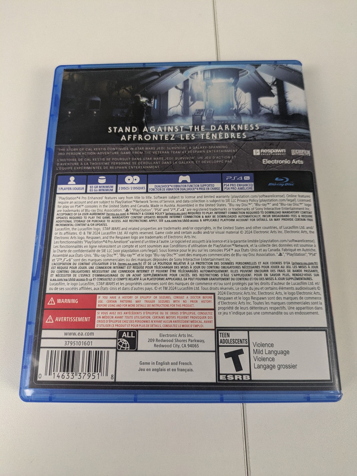 Star Wars: Jedi Survivor (PS4, 2023) CIB