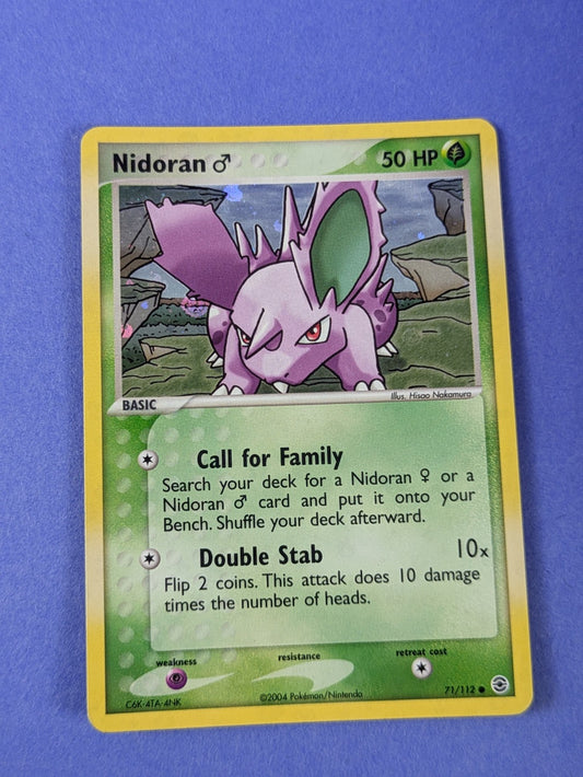 Nidoran (M) - 71/112 - Reverse Holo Ex Fire Red & Leaf Green - Pokemon - LP