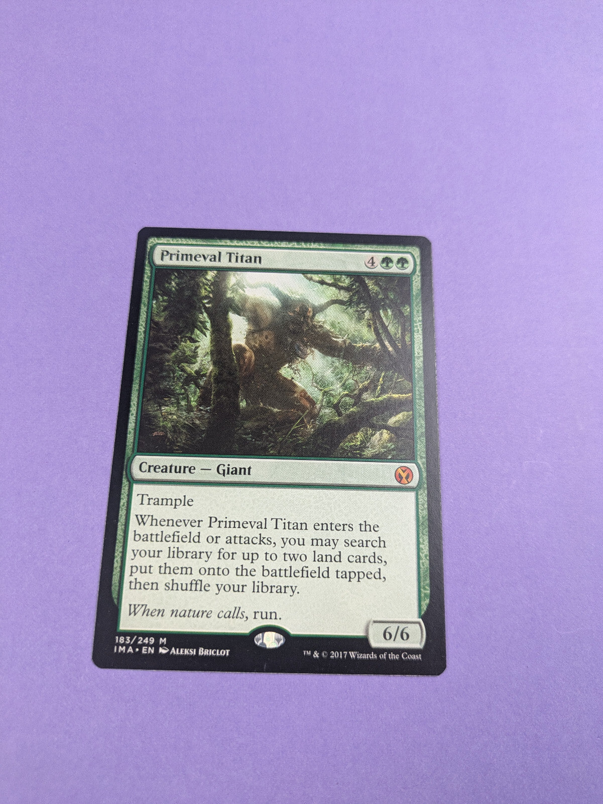 MTG: Magic The Gathering: Primeval Titan- Mythic- Near Mint