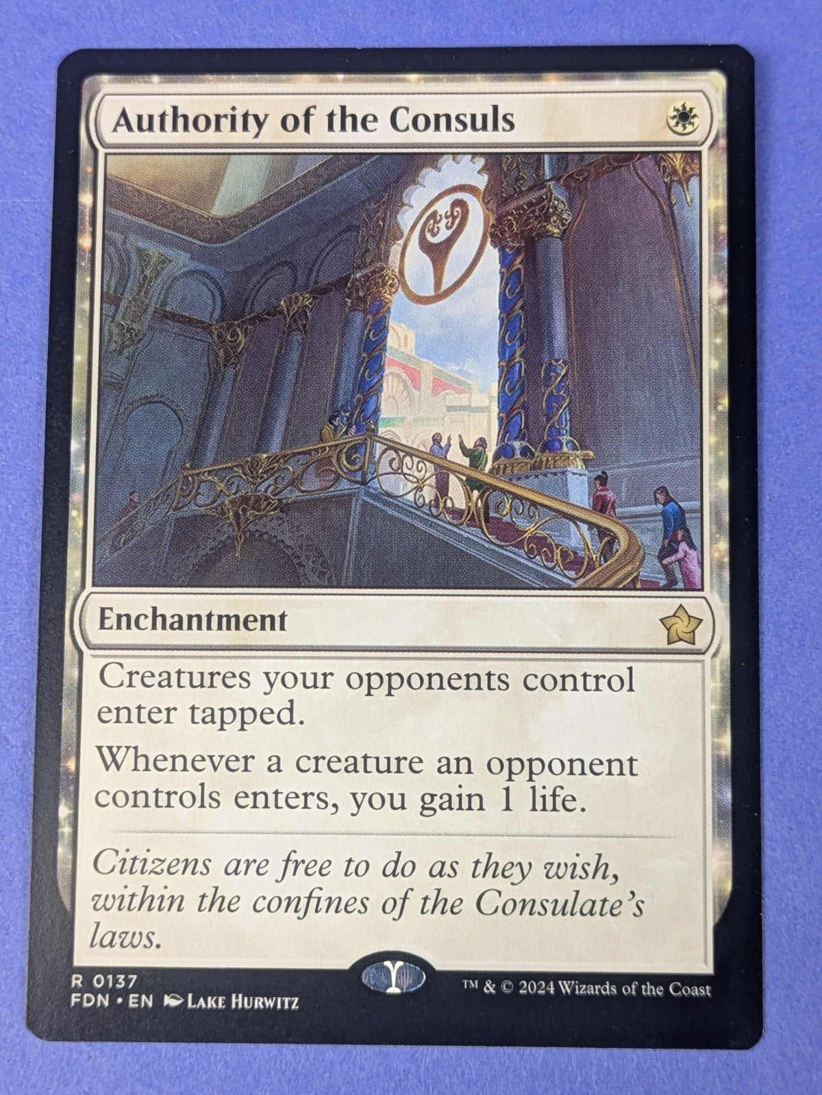 MTG Magic: Foundations: Authority of the Consuls #0137 Rare - NM