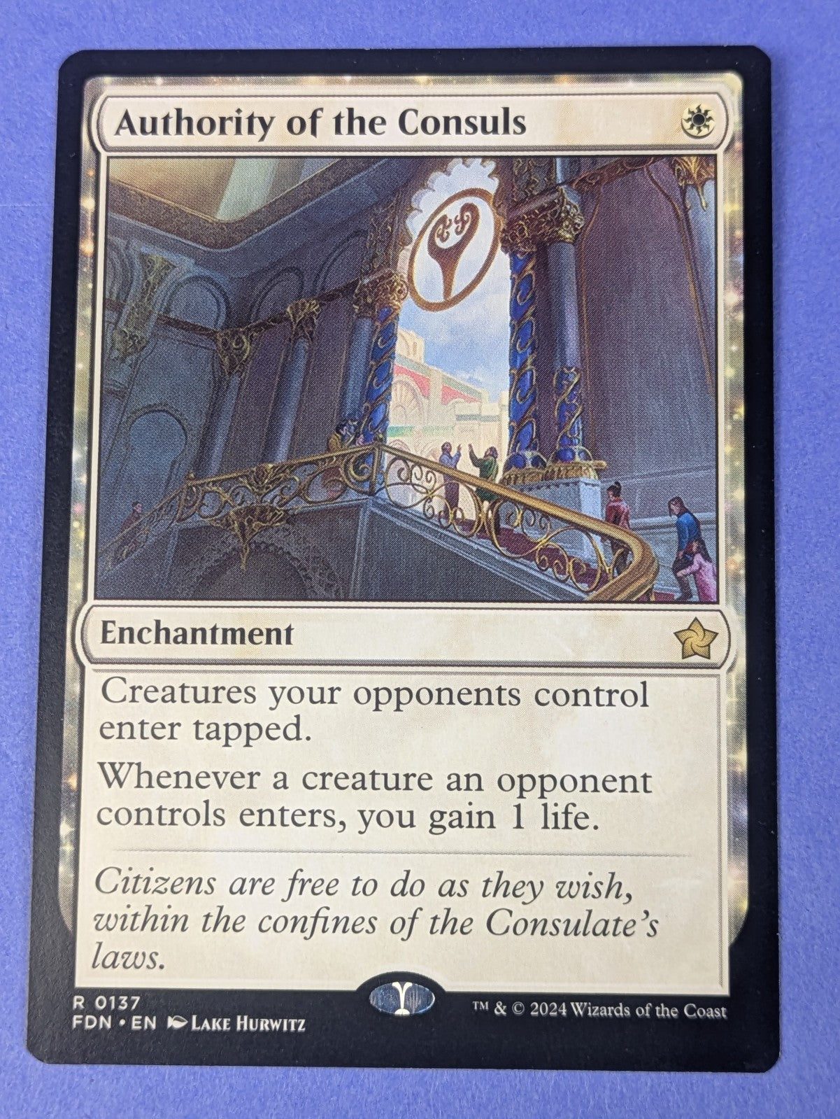 MTG Magic: Foundations: Authority of the Consuls #0137 Rare - NM