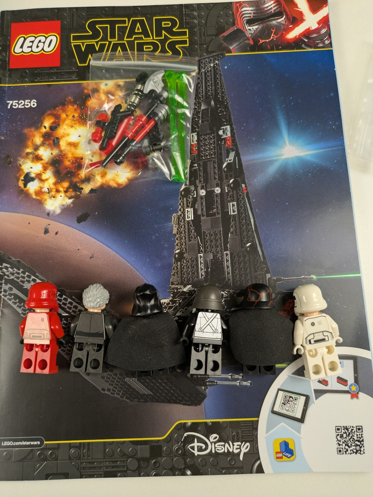 LEGO Star Wars Kylo Ren's Shuttle 75256 Complete Set Pre-Owned