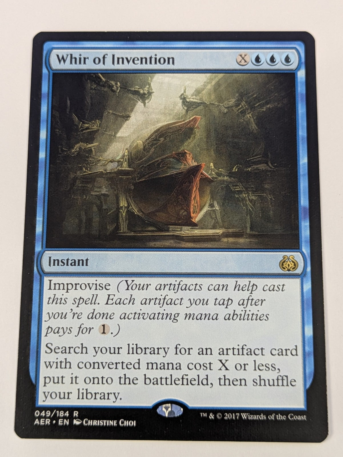 MTG Magic: Aether Revolt: Whir of Invention #049/184 Rare - LP