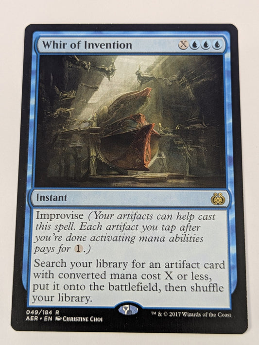 MTG Magic: Aether Revolt: Whir of Invention #049/184 Rare - LP