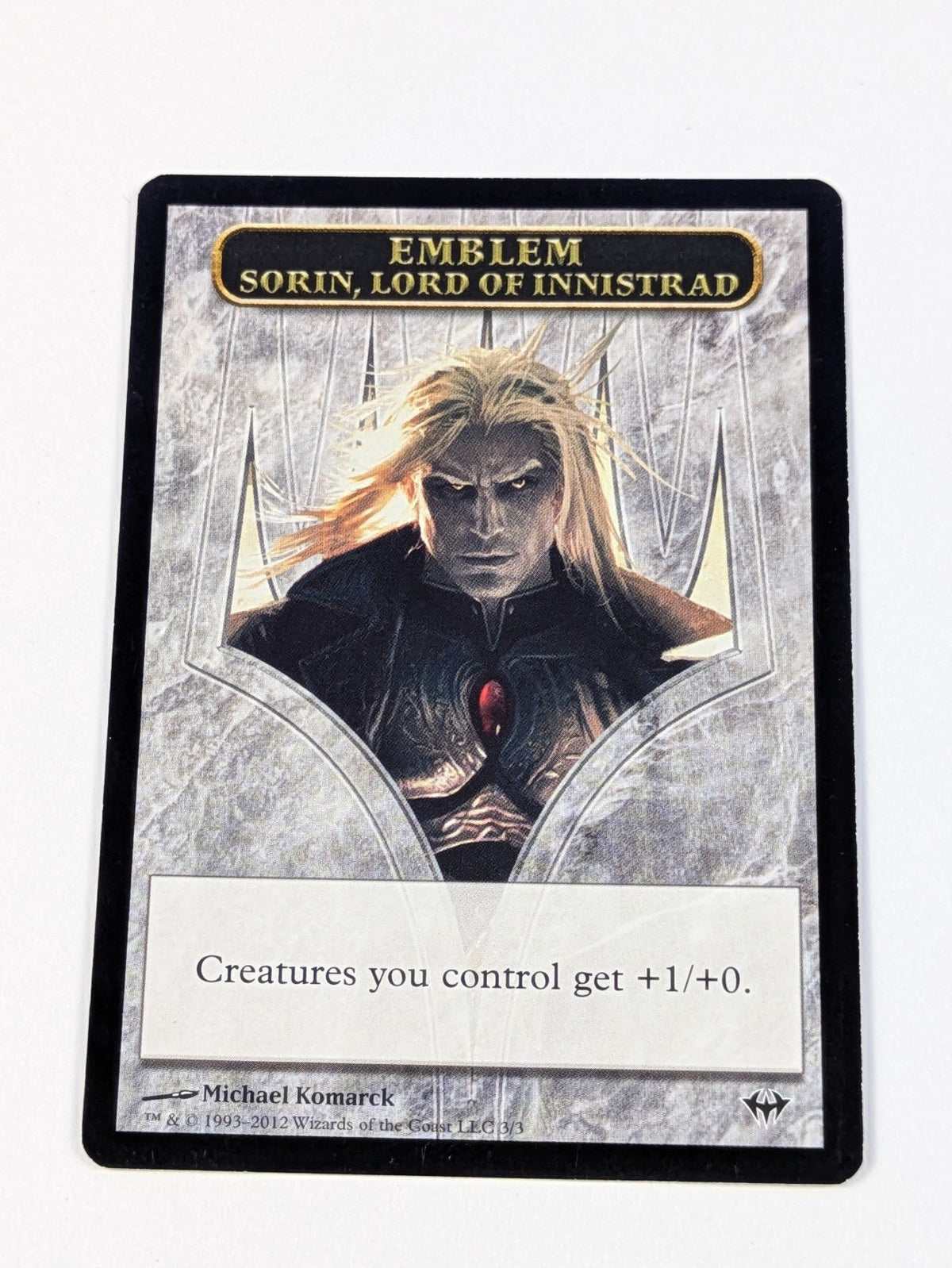 MTG Magic: Dark Ascension: Emblem Sorin, Lord of Innistrad #3/3 - LP
