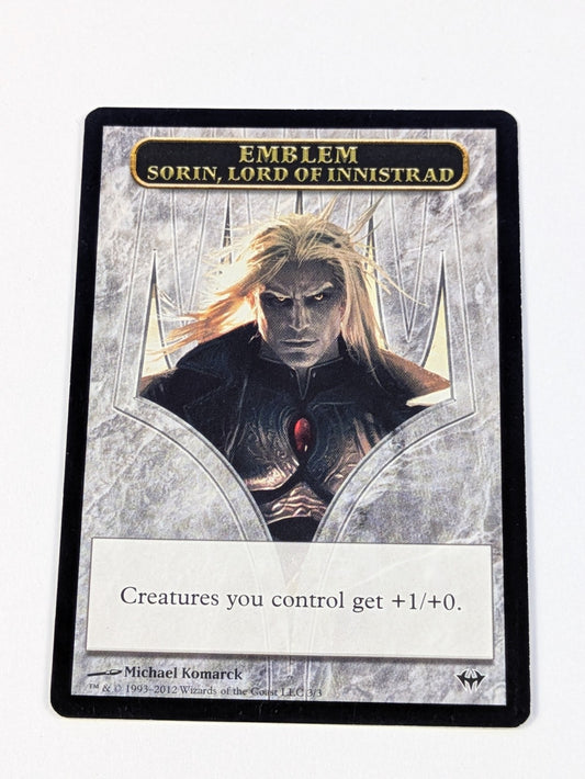 MTG Magic: Dark Ascension: Emblem Sorin, Lord of Innistrad #3/3 - LP