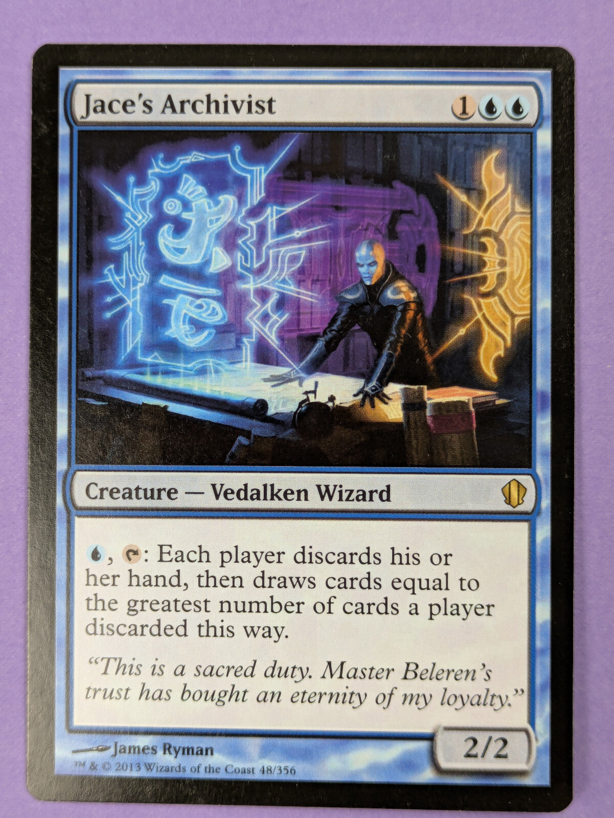 MTG Magic The Gathering: Commander 2013: Jace's Archivist #48/356 Rare - NM
