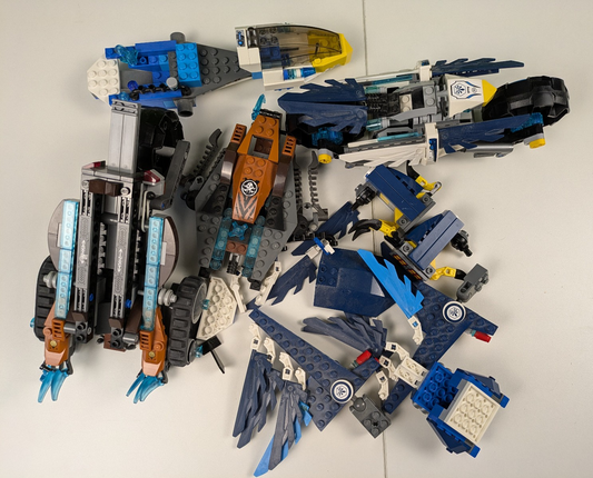 Lego LEGENDS OF CHIMA: Bike, Eagle, Fire Temple Triple Set 70146, 70003, & 70007