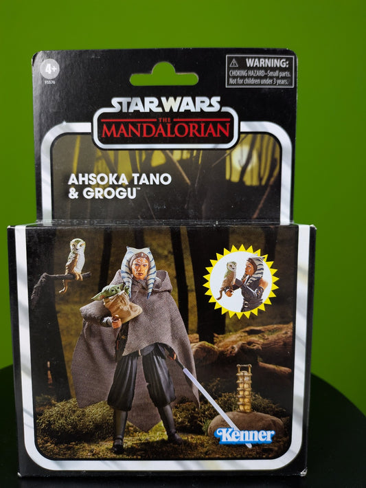 Kenner Star Wars The Mandalorian Ahsoka Tano & Grogu F5576 3.75" Figure NIB