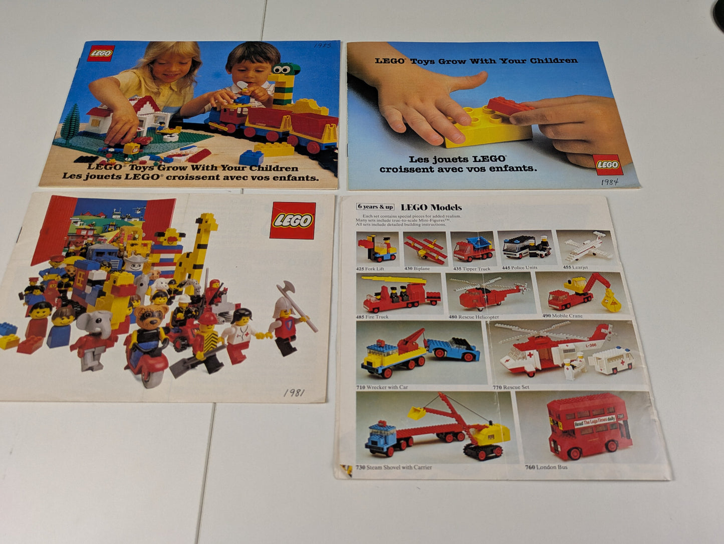Lego Basic Assorted Set: 1970's - 1980's with 570 Assorted Piece - Instructions