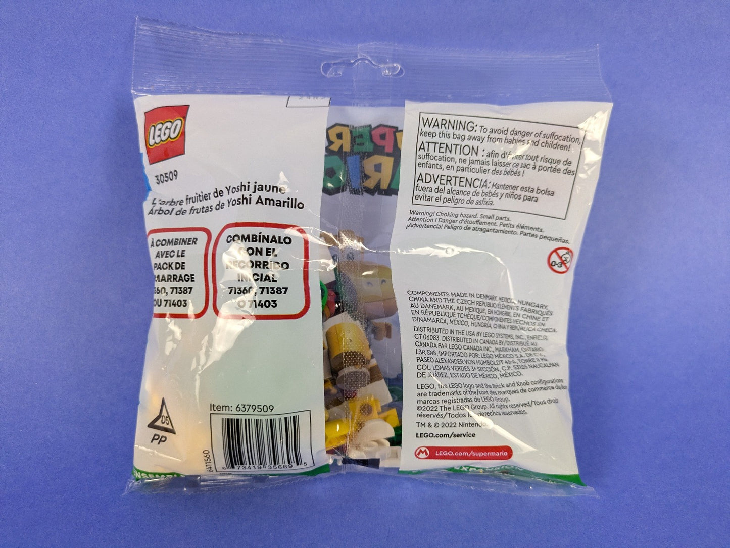 Lego Super Mario: Yellow Yoshi's Fruit Tree - Expansion polybag 30509 BRAND NEW