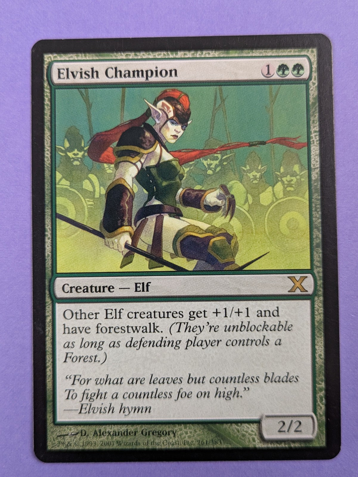 MTG Magic: Tenth Edition: Elvish Champion #261/383 Rare - NM