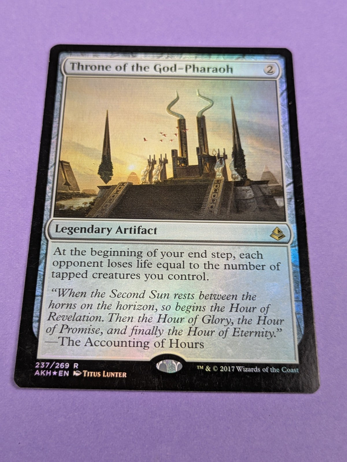 MTG Magic: Amonkhet: Throne of the God-Pharaoh Foil #237/269 Rare - LP