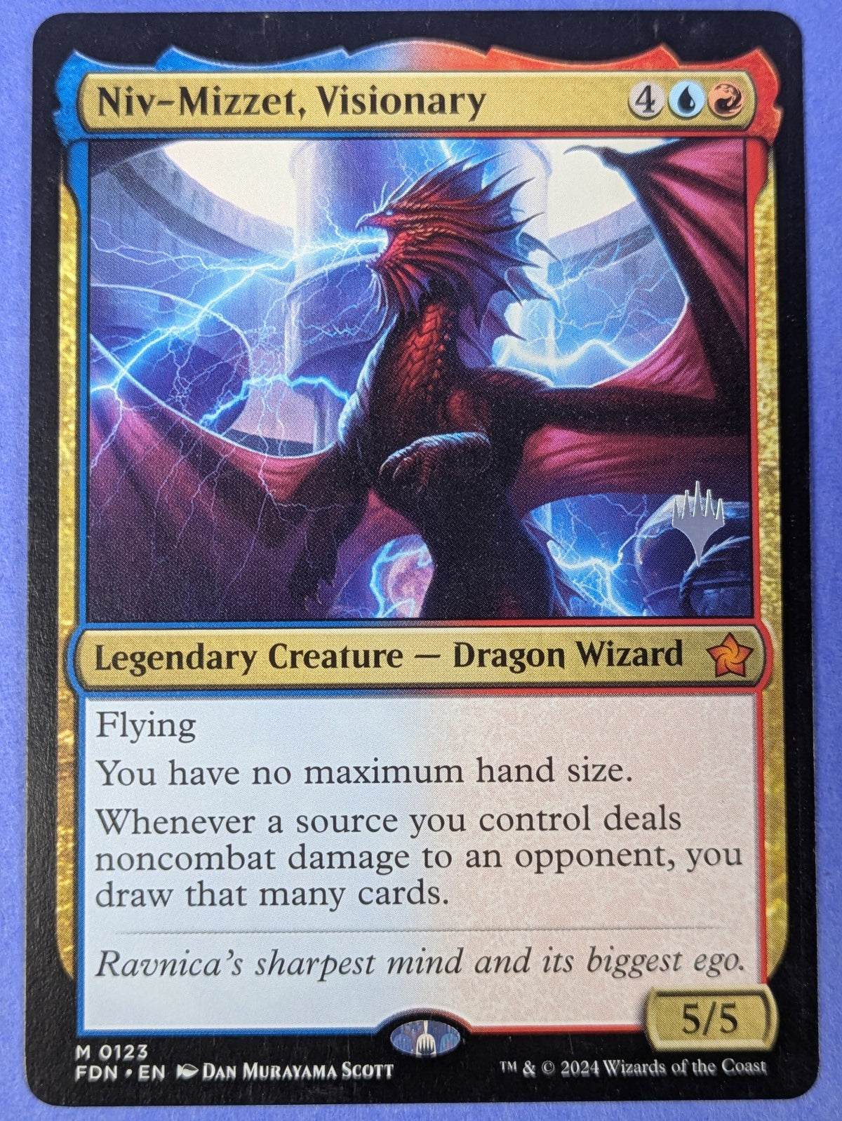 MTG Magic: Foundations: Promos: Niv-Mizzet, Visionary #0123 Promotional - LP
