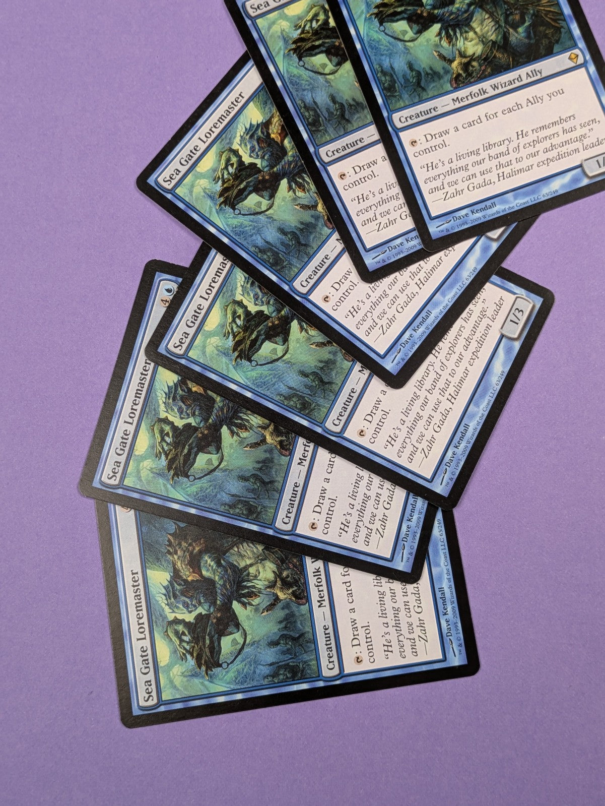 MTG Magic: Zendikar: Sea Gate Loremaster #63/249 Rare - NM