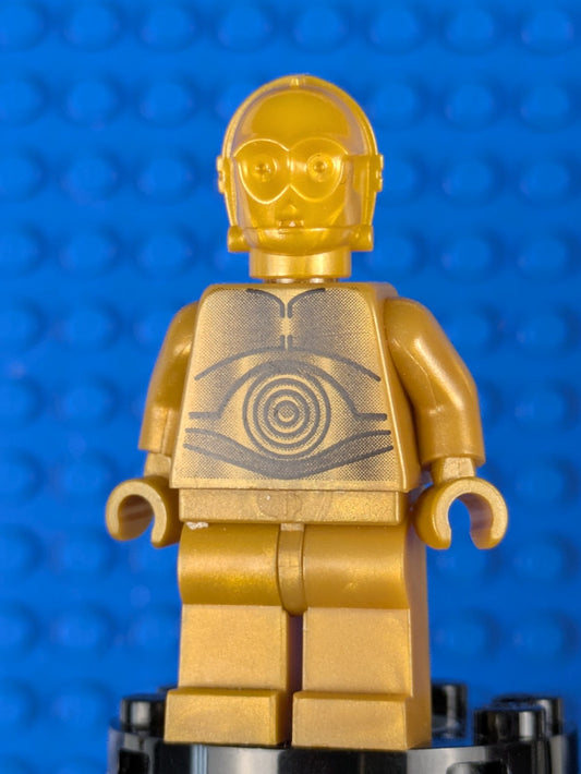Lego Star Wars: C-3PO - Pearl Gold with Pearl Light Gold Hands sw0161 Set 10144