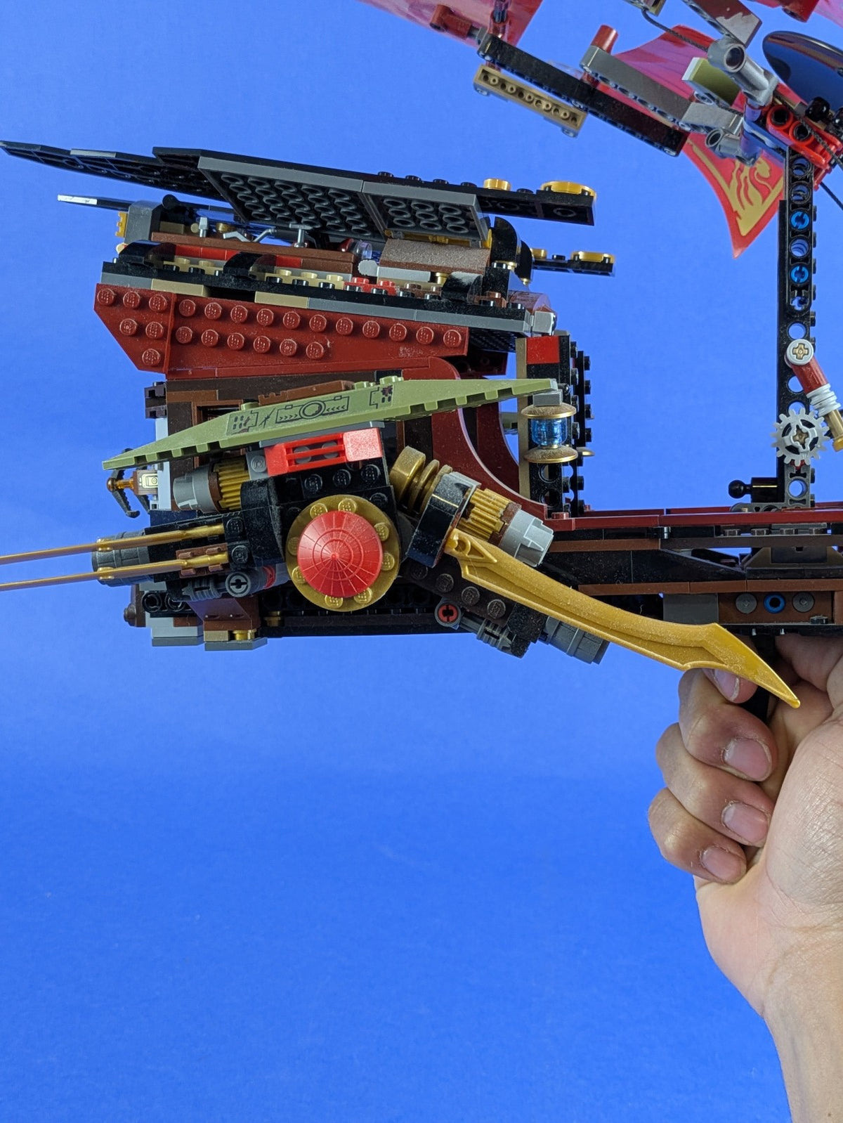 LEGO NINJAGO Final Flight of Destiny's Bounty 70738 Incomplete Set Pre-Owned