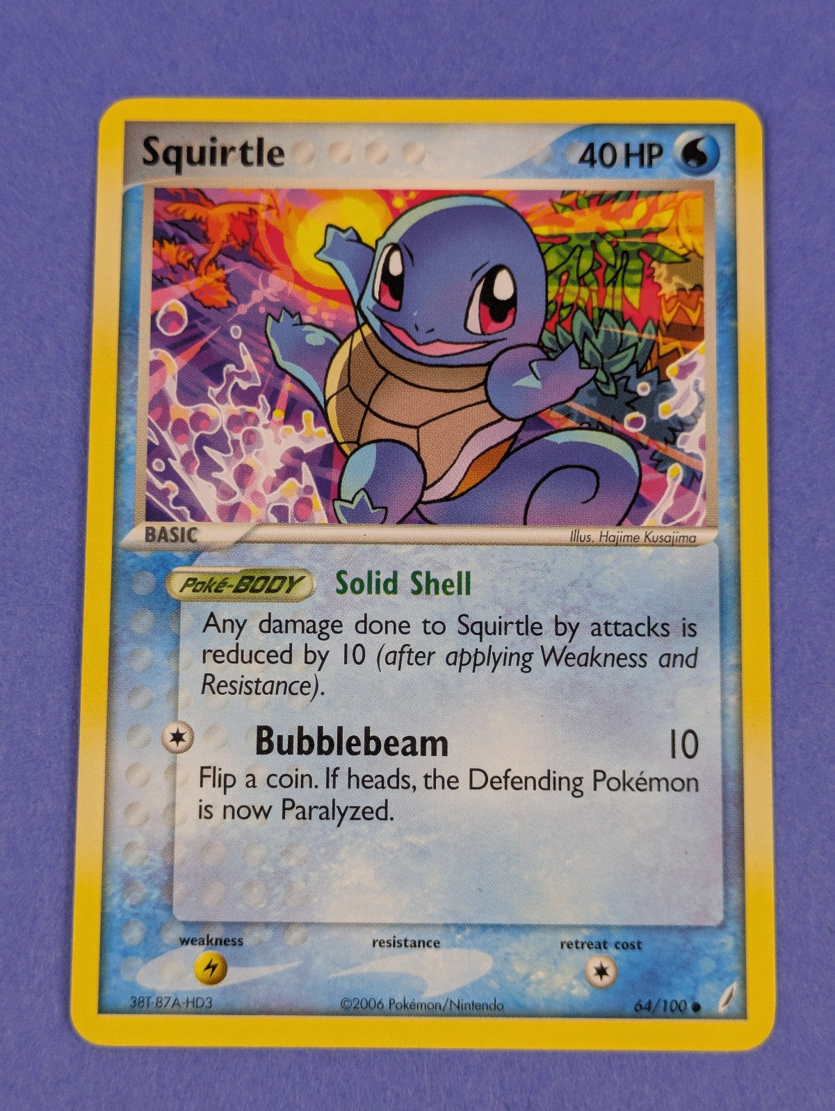 Squirtle - 64/100 - Common Crystal Guardians - Pokemon Card - LP