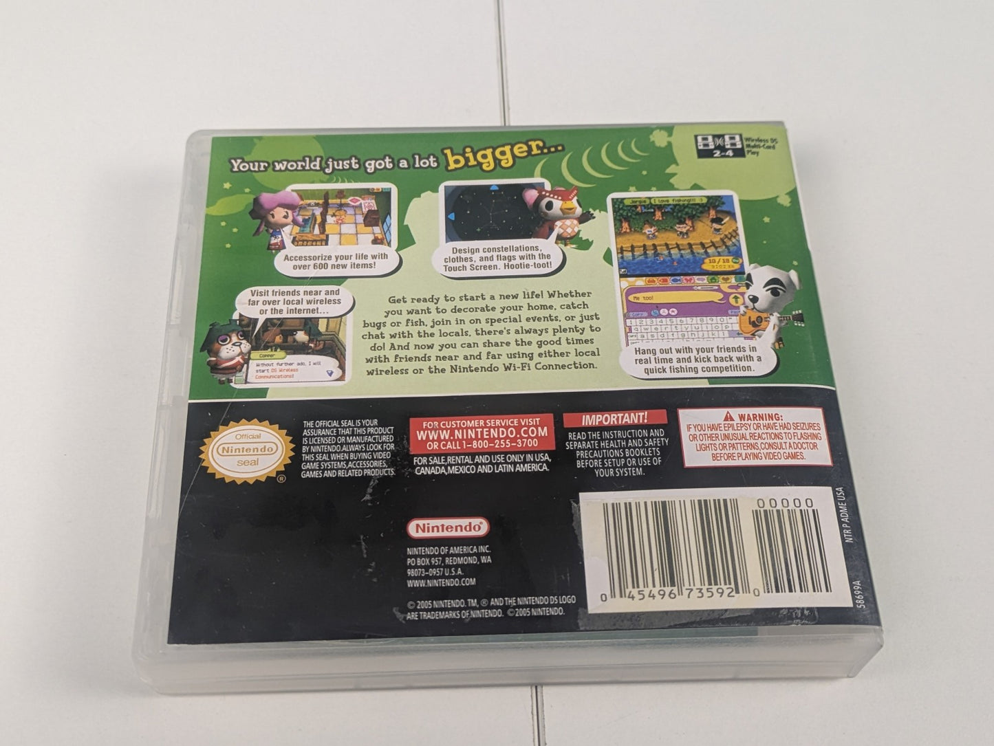 Animal Crossing: Wild World (Nintendo DS, 2005) CIB