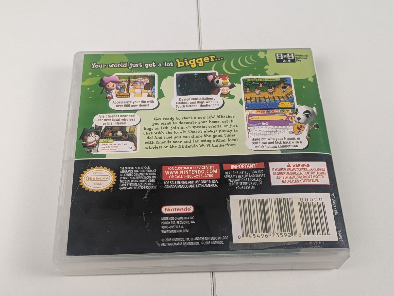 Animal Crossing: Wild World (Nintendo DS, 2005) CIB