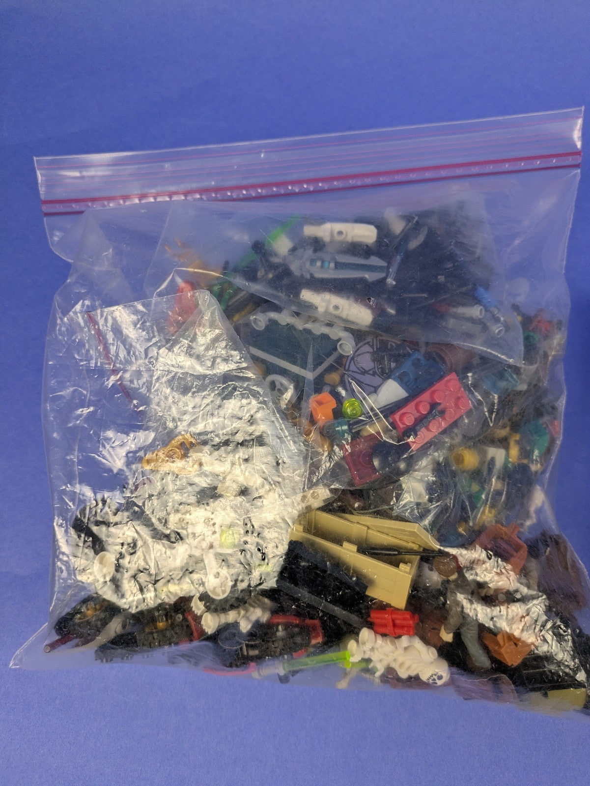 LEGO & Non-LEGO Assorted Minifigure and Random Parts Bundle Lot - 1 lb 5.3 oz