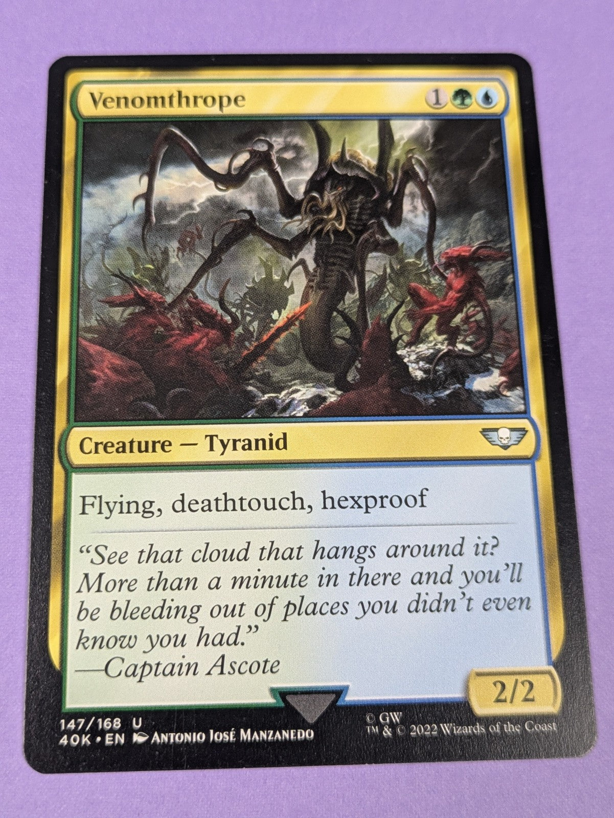 MTG: Universes Beyond: Warhammer 40,000: Venomthrope #147/168 Uncommon - NM