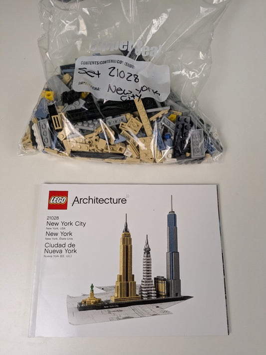 Lego Architecture: New York City - New York USA Set 21028 - w/ Instructions