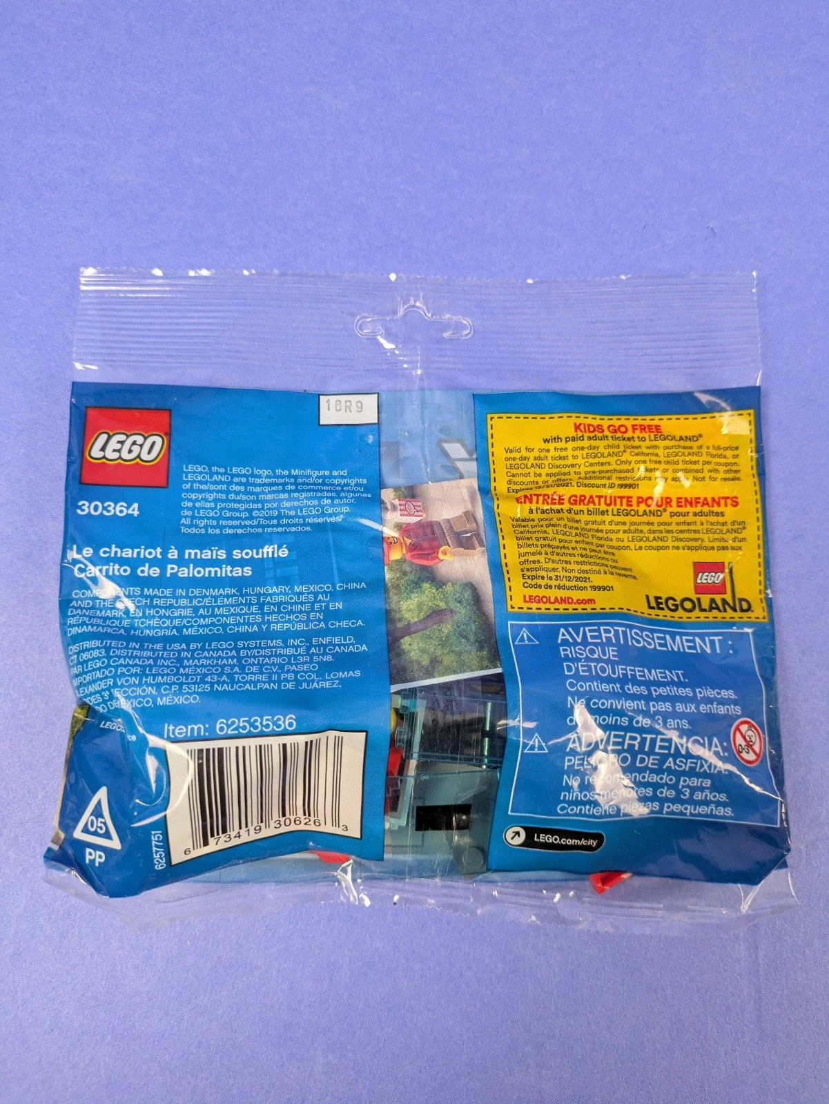 LEGO City Popcorn Cart Polybag 30364