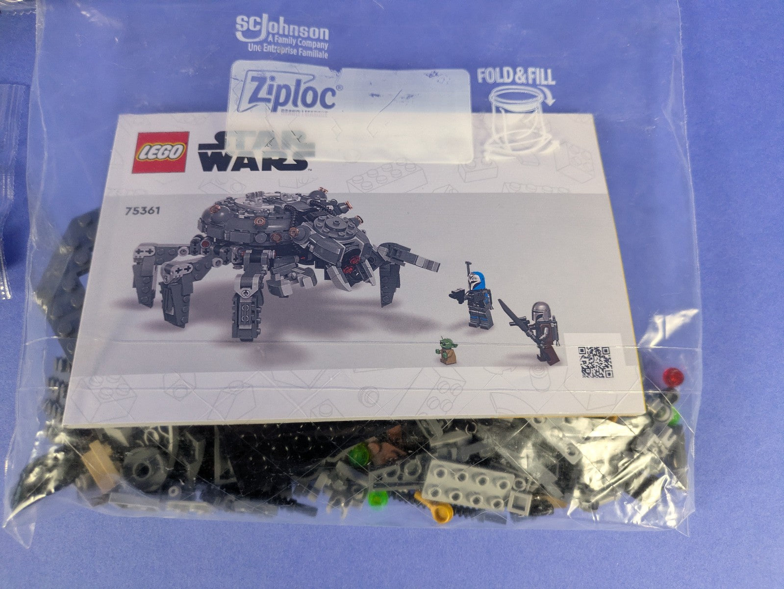 Lego Star Wars: The Mandalorian: Spider Tank Set 75361 Incomplete Set