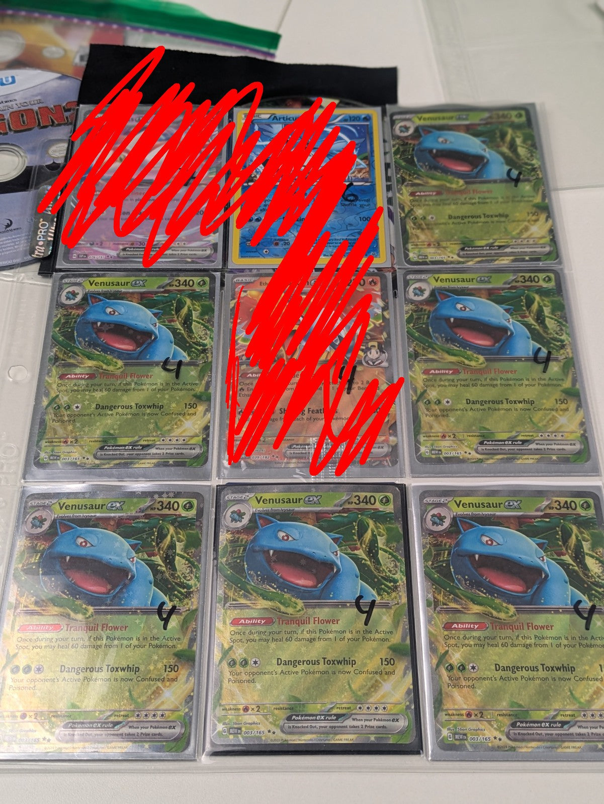 Venusaur ex - 003/165 - Double Rare Holo 151 - Pokemon Card - NM