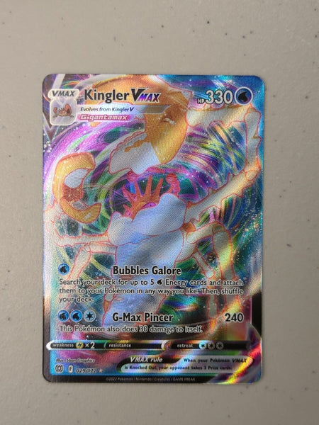 kingler vmax pokemon card - 029/172 - Ultra Rare Brilliant Stars - Number of cards:5 engineered-elevator-out Water / 330 / Arceus VSTAR Metal Promo