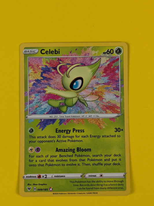 Celebi - 009/185 - Amazing Rare Vivid Voltage - Pokemon Card - NM
