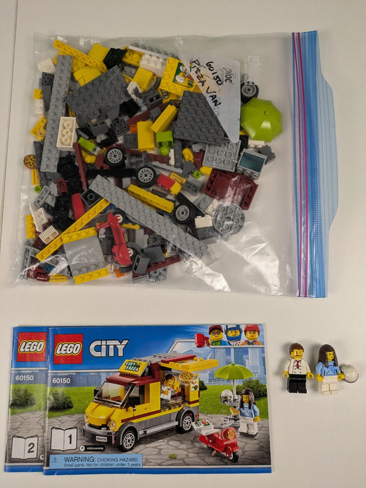 Lego Town: City: Food & Drink: Pizza Van Set 60150 - w/ Instructions