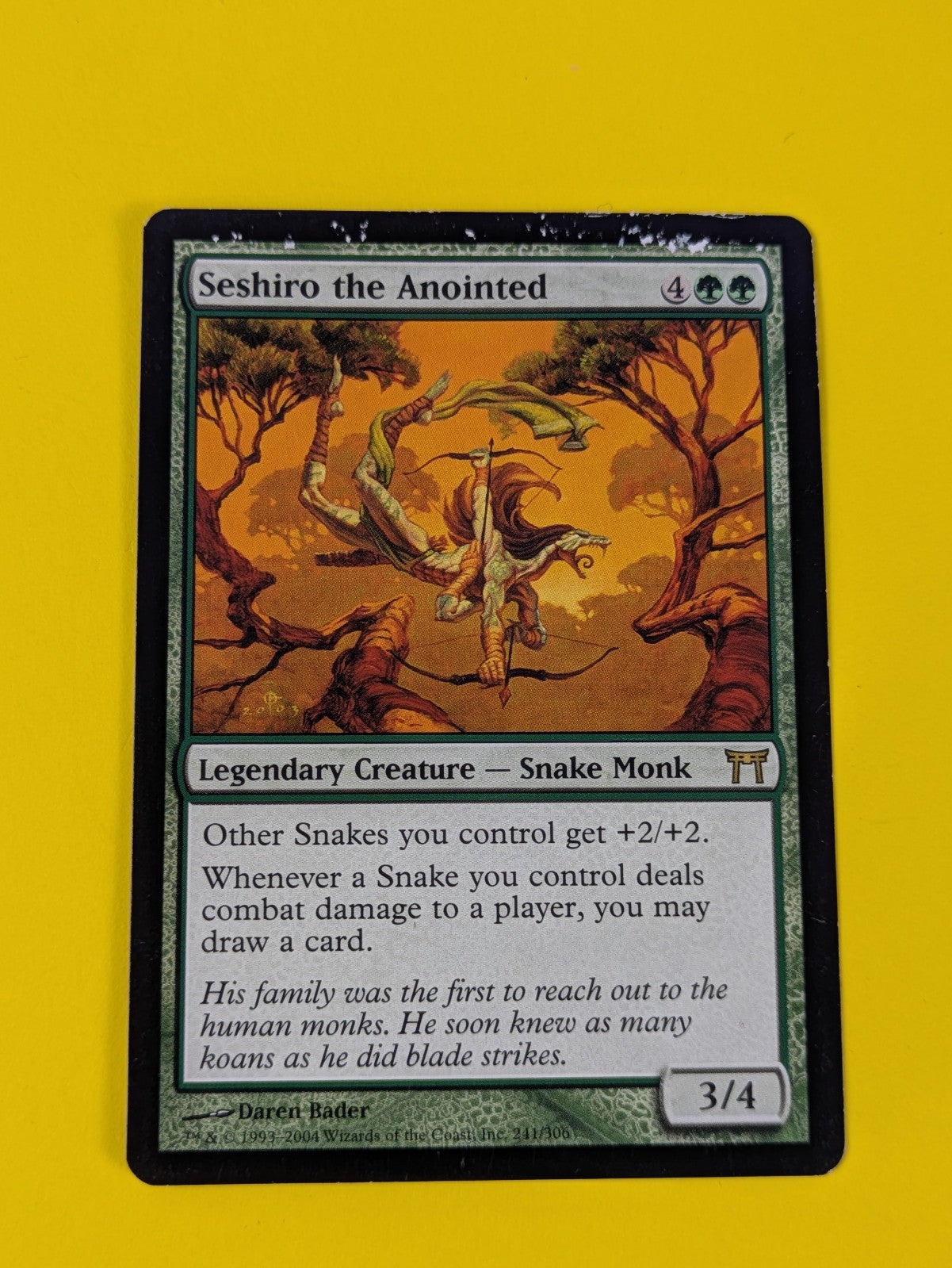 MTG Magic: Champions of Kamigawa: Seshiro the Anointed #241/306 Rare - DMG