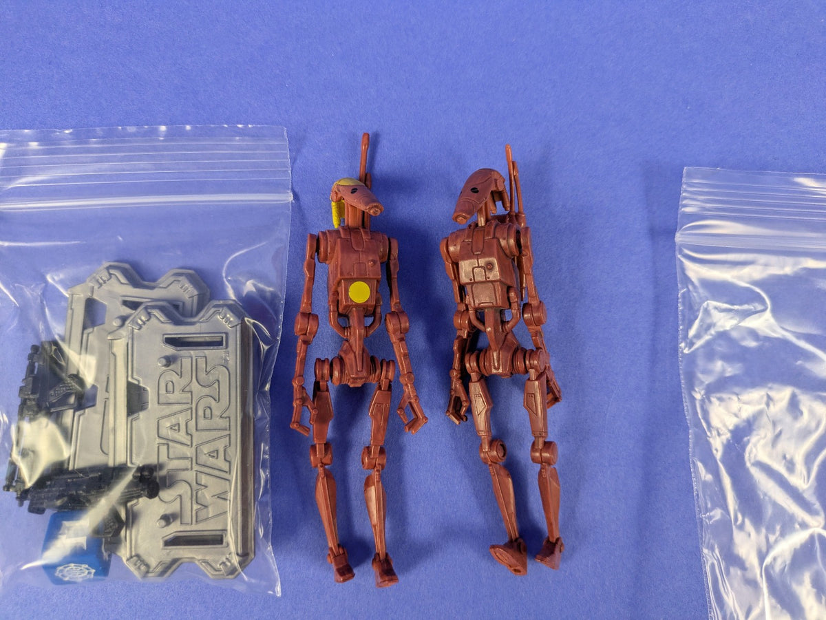 Hasbro Star Wars Legacy Collection Battle Droid and Battle Droid Commander 3.75"