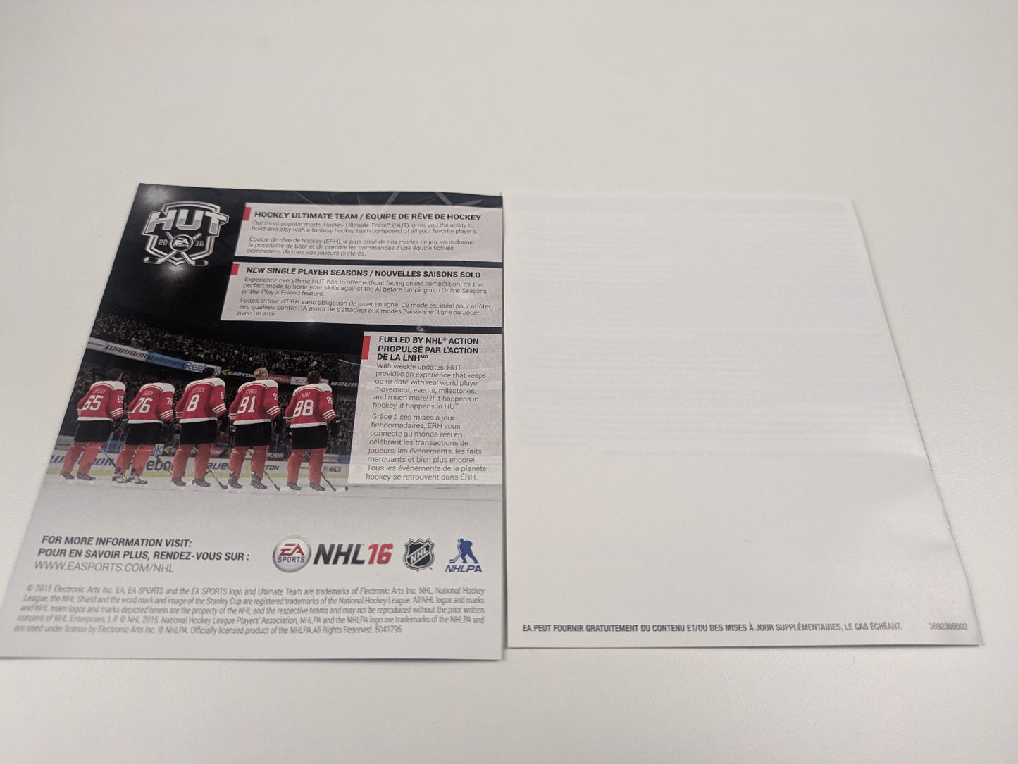 EA Sports NHL 16 (PS4, 2015) CIB