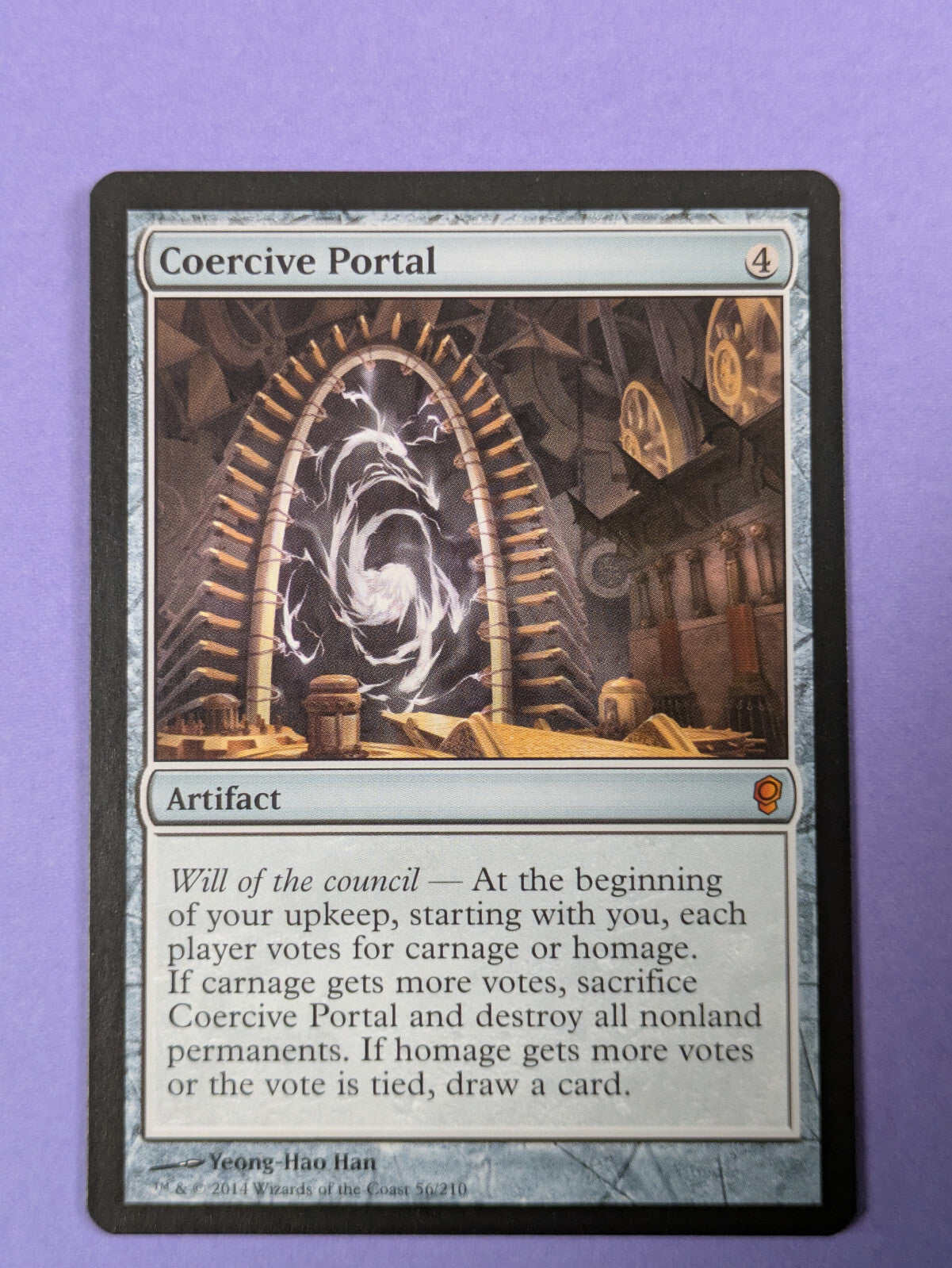 MTG Magic The Gathering: Conspiracy: Coercive Portal Mythic #56/210 - NM