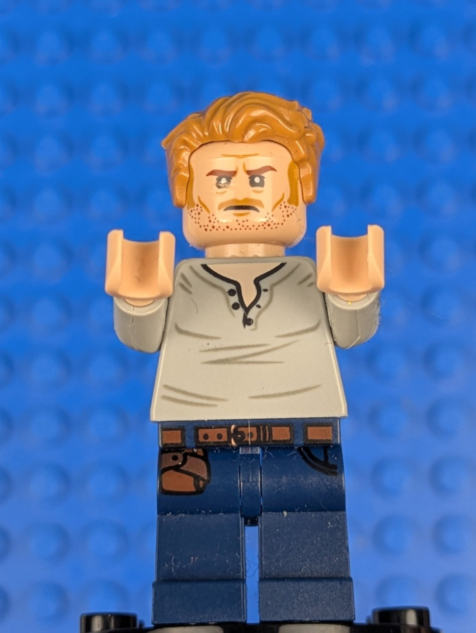 Lego Jurassic World: Dominion: Owen Grady - Open Neck Shirt jw048 Set 75938