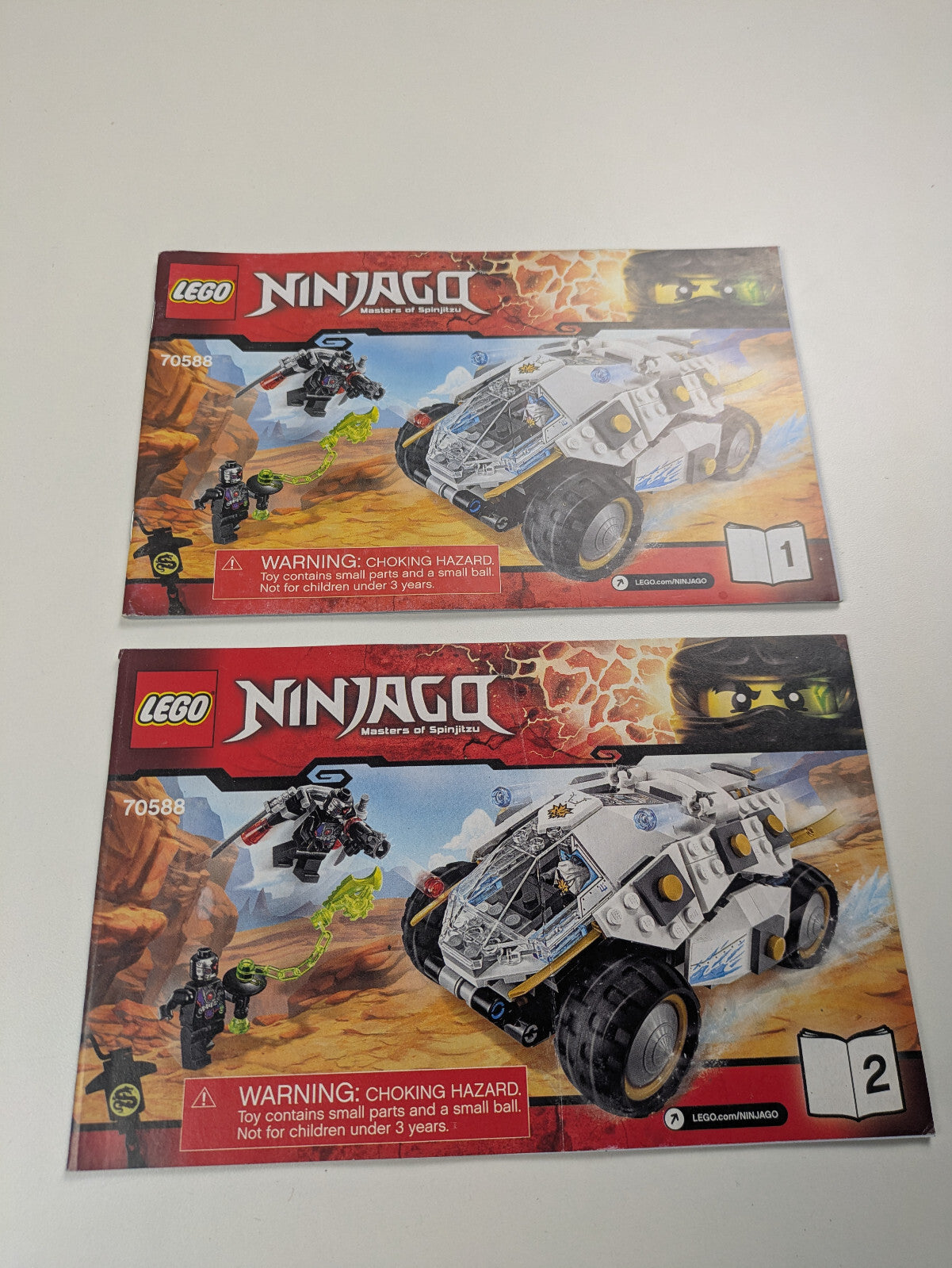 Lego NINJAGO: Day of the Departed: Titanium Ninja Tumbler Set 70588 - Incomplete