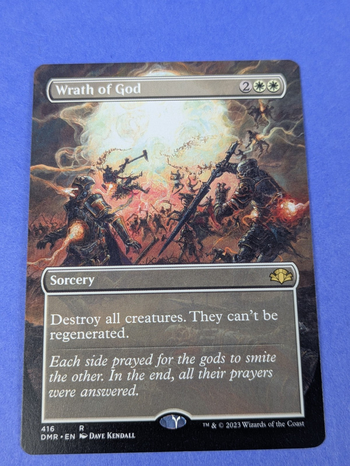 MTG Magic: Dominaria Remastered: Wrath of God Borderless #416 Rare - NM