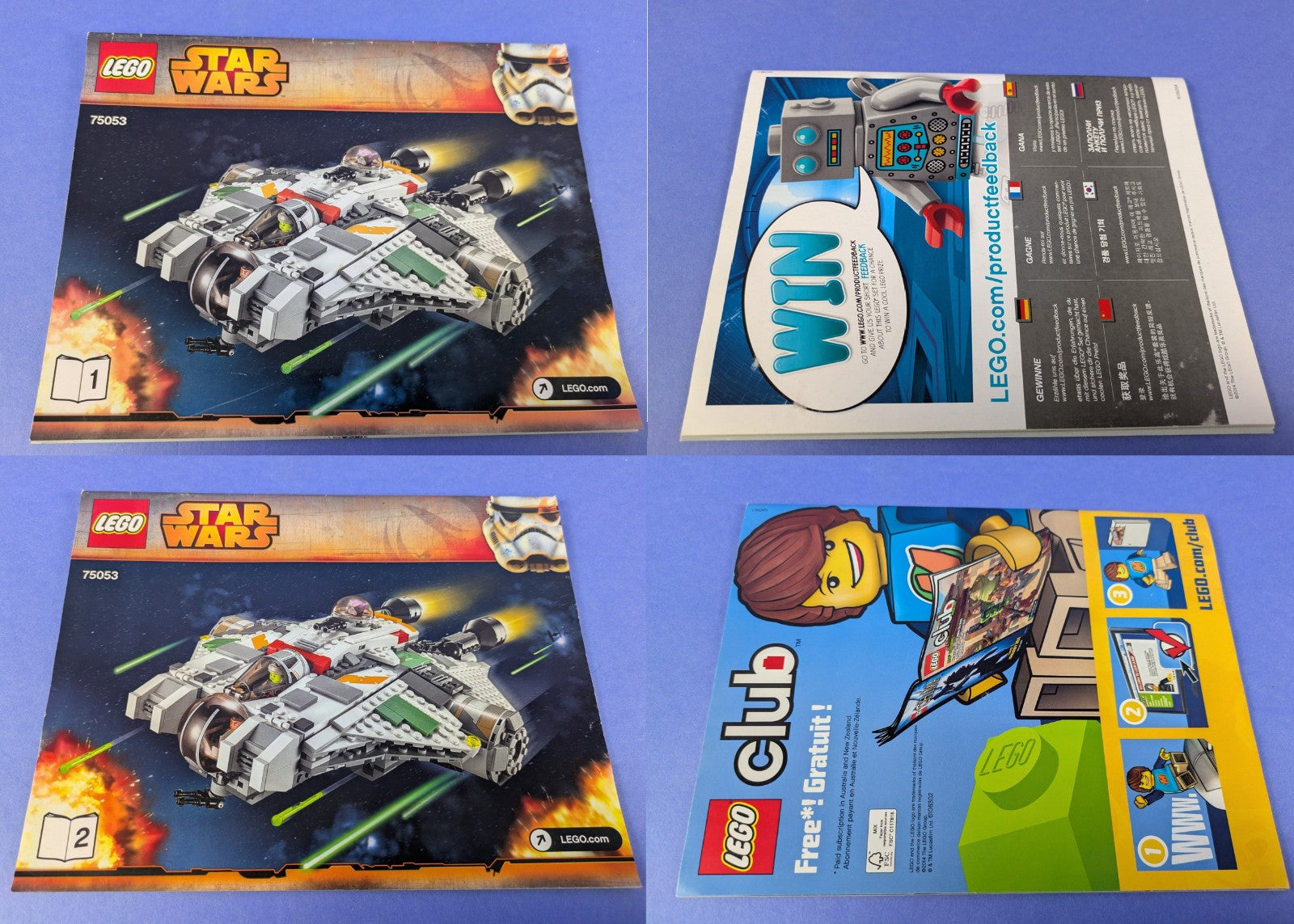 Lego Star Wars: Rebels: The Phantom & The Ghost 75053 75048 Set 66512