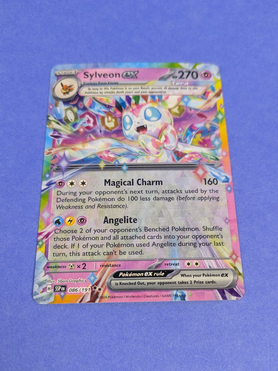 Sylveon ex - 086/191 - Double Rare Surging Sparks - Pokemon Card - NM